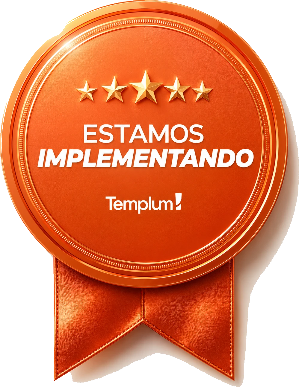 Selo Estamos Implementando da Templum